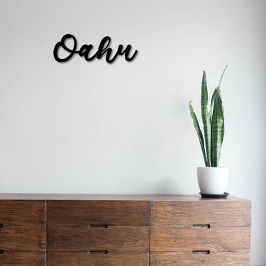 Oahu Metal Sign
